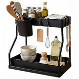 ribecai ACCESSORI INCLUSI - MAGGIORE VALORE : La confezione include 4 ganci rimovibili e 1 vassoio sospeso aggiuntivo, per offrirti soluzioni di storage extra senza costi aggiuntivi. Ideale per appendere guanti, spugne o per riporre altri piccoli accessori