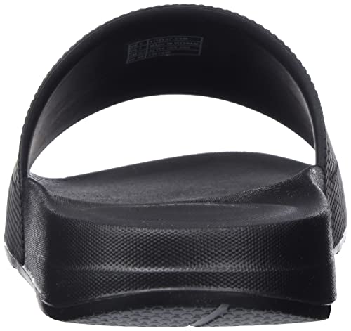 FitFlop iQUSHION All Black Comfort Slides #TOP18