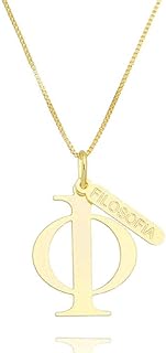 Colar Profissão Filosofia - Semijoia Folheada a Ouro Lua Mia Joias