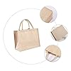 PEPLAYTAL Cabas Toile Jute Imperméable Robuste et Réutilisable Fourre Tout Portable pour Courses et Usage Dimensions Style Vintage avec Finition Laminée #5