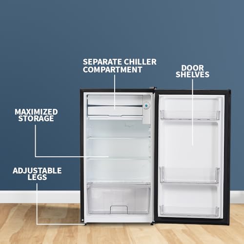 Image of SHARP 92 L 1 Star Mini Direct Cool Single Door Refrigerator |Japan 7 Shields Protection|Vegetable Box| Toughened Glass shelves I (Metal Black, SJ-MRW101N2-PKS)