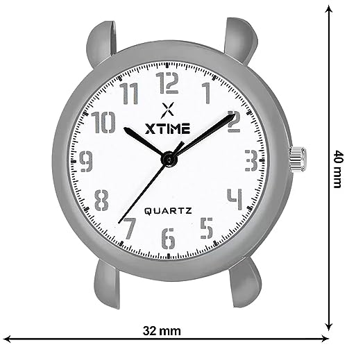 Image of XTIME Analogue Watch Round White Dial & Resin Strap for Boys & Girls