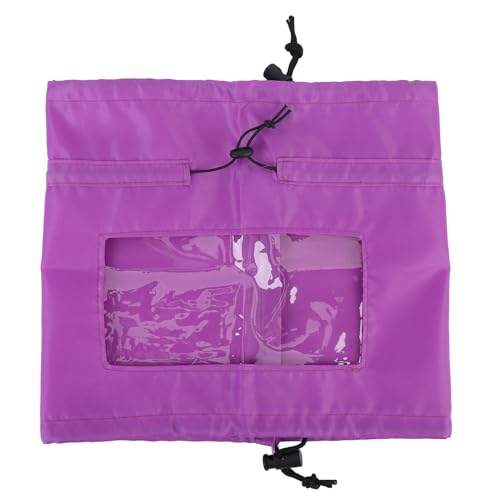 調整可能なドッグシャワーキャップ再利用可能な耐水性ペットオーバーヘッド耳保護バスカバー (バイオレット)