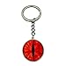 Produktbild Hacoly Schlüsselringen Keychain Taschenanhänger Schlüsselbund Runde Auge Tasche Handtaschenanhänger Vintage Schlüsselanhänger Auto Schlüsselbund Schlüsselhalter-Rot