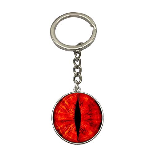 Preisvergleich Produktbild Hacoly Schlüsselringen Keychain Taschenanhänger Schlüsselbund Runde Auge Tasche Handtaschenanhänger Vintage Schlüsselanhänger Auto Schlüsselbund Schlüsselhalter-Rot