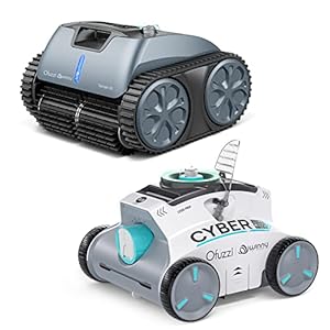 Ofuzzi Cyber 1200 Pro Cordless Robotic Pool Cleaner Blue & Ofuzzi Terrain 10 Cordless Robotic Pool Cleaner