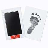 Premium No-Mess Ink Baby Footprint & Handprint Ink Pad | Safe and Non-Toxic Ink | Perfect New Baby Girl/Boy Shower Gift