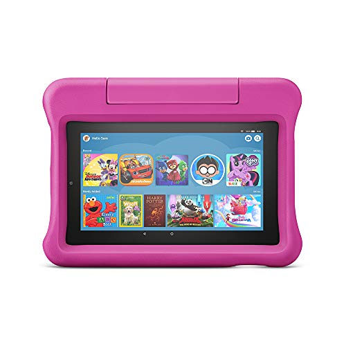 All-New Fire 7 Kids Edition Tablet, 7" Display, 16 GB, Pink Kid-Proof...
