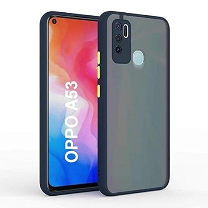 Aviaaz Smoke Cover Itel Vision 1 Pro Transparent Hybrid Matte Finish Smoke Case Cover Itel Vision 1 Pro Camera Protection Smoke Case Itel Vision 1 Pro - Blue