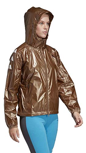 Veste imperméable adidas pour femme coupe-vent cuivre idéal pour le running urbain