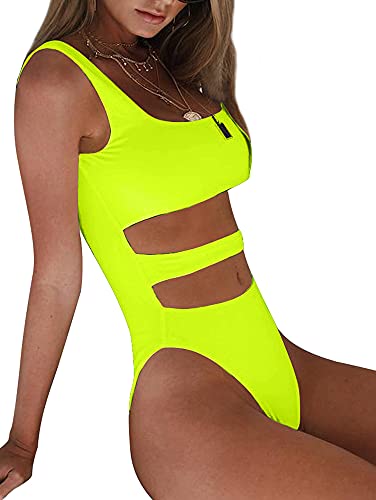 Image of BEAGIMEG Women's Tank Top Cut Out Sleeveless Bodice Bodysuit | Party Clubwear