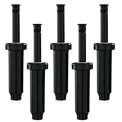 Orbit 4 Adjustable Spring-Loaded Pop-Up Lawn Sprinkler Head 5 Pk with 10-15 Ft Coverage (0-360 Degrees), Model: 54107, Home/Garden & Outdoor Store