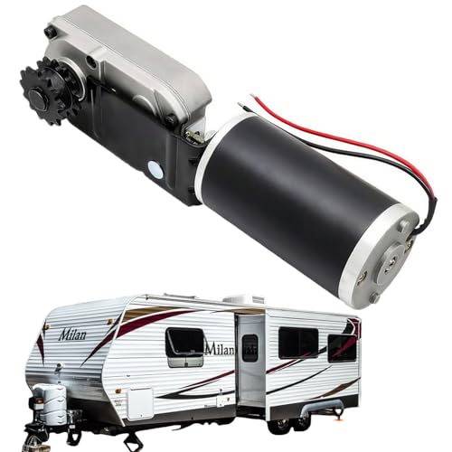 RV Slide Out Gearbox Housing R25076 R25075 225008 Accu Slideout PMDC Motor | 3/16 Drive High Output 13-Tooth Sprocket | Replaces R25076-1 R25074 64ZY-CJ001-039