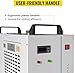 Sihao Industrial Water Chiller,Water Chiller 9L, CW-5200,Thermolysis Type Water Cooling Chiller Machine for 60W 80W 100W CO2 Cutting Machines