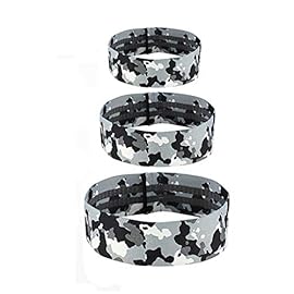 WZHSDKL 3pcs/Set Circle Hip Resistance Bands Training Expander Gym Pilates Yoga Leg Workout Elastic Bands Fitness Equipment (Color : Gray)