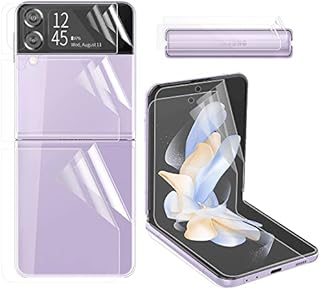 Qoosea 2 Sets Screen Protector for Samsung Galaxy Z Flip 4 5G, Premium Folding 3D Soft Protective Film High Definition Full Coverage for Galaxy Z Flip 4 (2022)