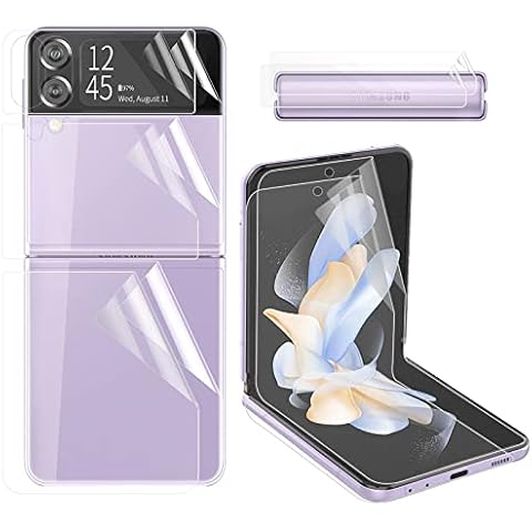 Qoosea 2 Sets Screen Protector for Samsung Galaxy Z Flip 4 5G, Premium Folding 3D Soft Protective Film High Definition Full Coverage for Galaxy Z Flip 4 (2022) Cover