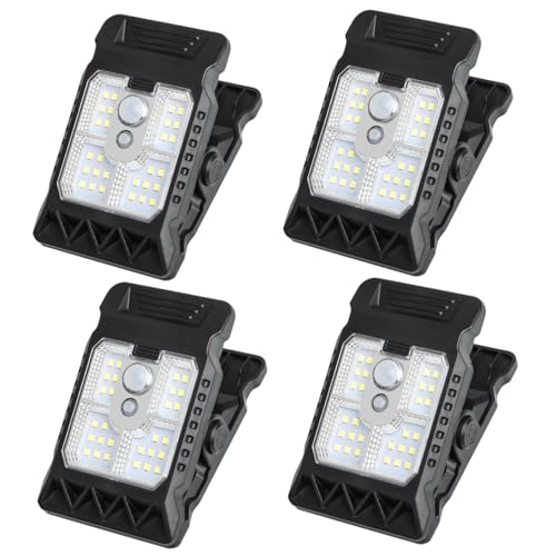 Lampe solaire à clip pour éclairer les zones sombres sans travaux ni fils électriques de jardin