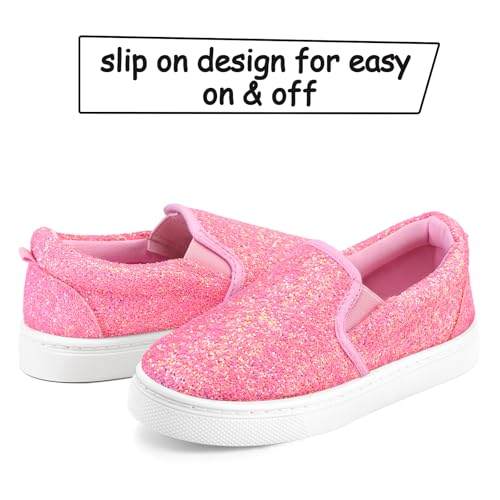 Image of K KomForme Toddler Sneakers for Girls Boys Slip On Canvas Walking Shoes | Lightweight, Comfortable