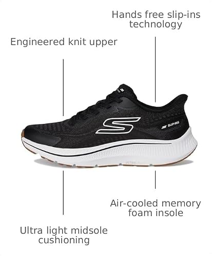 Skechers Skechers Men's Go Run Consistent 2.0 Lockhart Sneaker, Black, 7
