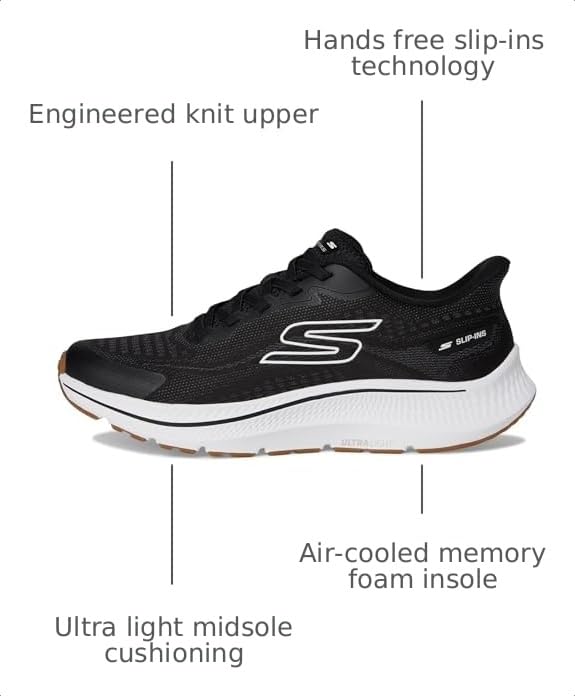 Skechers Men's Go Run Consistent 2.0 Lockhart Sneaker, Black, 14 by Skechers - Used condition - Image 3