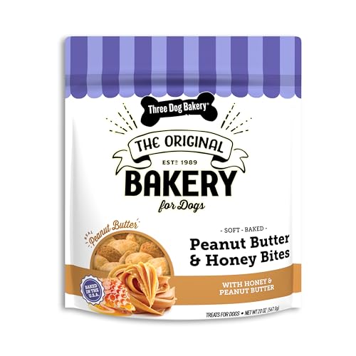Three-Dog-Bakery-Peanut-Butter-Honey-Bites-Dog-Treats-Dog-Puppy-Training-Treats-Dog-Biscuits-Mess-Free-Snacks-for-Dogs-Human-Inspired-Dog-Treats Three Dog Bakery Peanut Butter Honey Bites Dog Treats Dog Puppy Training Treats Dog Biscuits Mess Free Snacks for Dogs Human Inspired Dog Treats