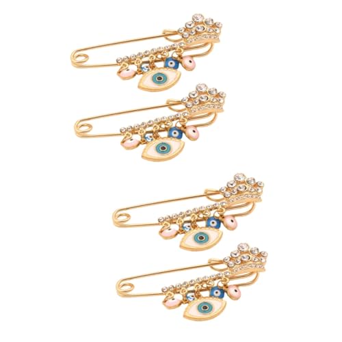 Broche mauvais œil colorée en zinc pour styliser vos vêtements basiques sans effort