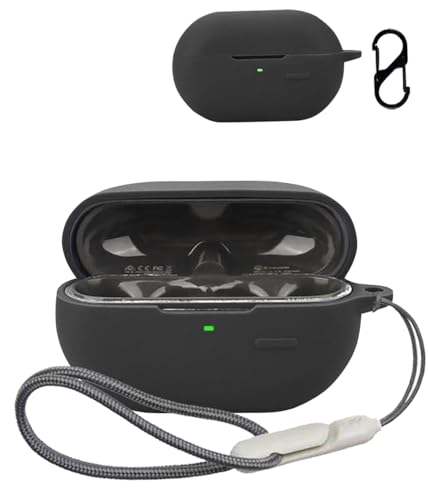 For SOUNDPEATS CC/SoundPeats PearlClip ケース カバー【JYJIEJIE】ワイヤレス イヤーホン 用 ケース シリコン 便利 旅行 軽量 保護カバー キズ防止 耐衝撃 防水 防塵 收納 全面保護 充電便利 防震 軽量小