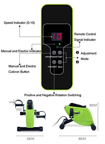 Mini bicicleta motorizada con control remoto para ejercicios miniatura 5