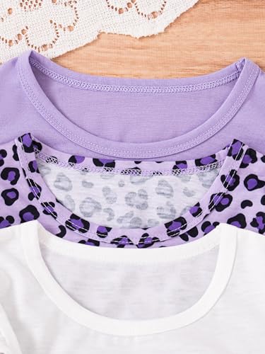 Girls Dresses Toddler Girls Dress 3-Pack Casual Party Print Skater A-line Dress Sundress4