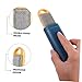 HONITANO Double-Sided Portable Hair Remover Brush Electrostatic Lint Brush for PET Hair Clothes and Furniture Blue