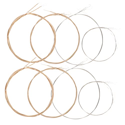 BESTonZON 12 String Acoustic Mandolin Strings Mandolin Replacement Iron Stainless Steel