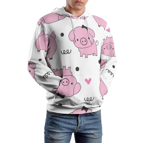 Sweatshirt Pull Cochon Mignon UMENG cadeau original pour anniversaire S