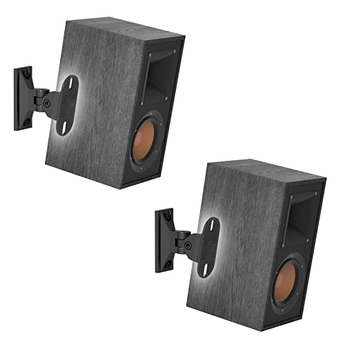 Heavy Duty Speaker Wall Mount For Klipsch R-50M Rp-502S Speaker Mounts With Tilt & Swivel Adjustment Speaker Mounts For Klipsch Bookshelf Speaker Mounting Bracket With Hardware Easy To Install, 2 Pack #TOP28
