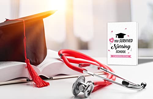 Petcee Funny Nurse Graduation Card For Her,Nurse Greeting Women 2023 Nursing School High College Gifts Graduates Female Girls Boys Daughter Son Students, 4''X 6'' #TOP4