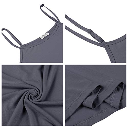 Joyaria Womens Modal Soft Night/Sleep Gown/Dress/Nighties Full Slip Nightgown For Night Sweat Dark Gray M #TOP6