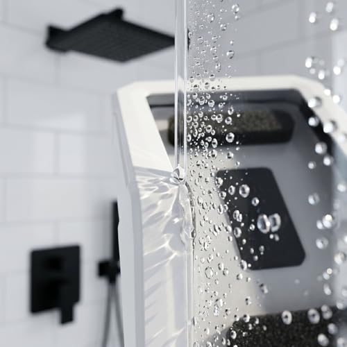 Support de téléphone de douche étanche SHINEOFI mural et rotatif pour grand smartphone 7 pouces - 4