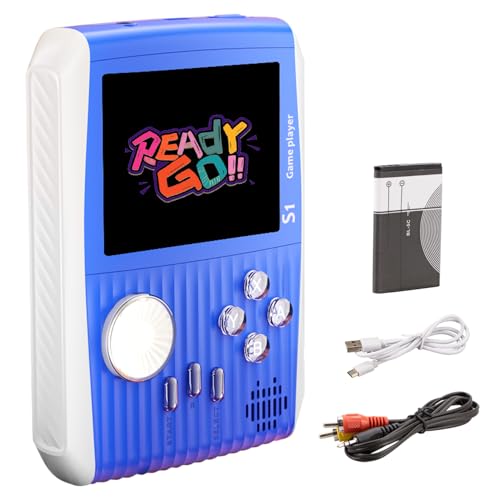 Kids Handheld Game Console Built-in 666 Games, Travel-friendly Video Gaming Console with Rechargeable Battery, Handheld Video Game Console with Color Screen, Handheld Game for Boys Girls