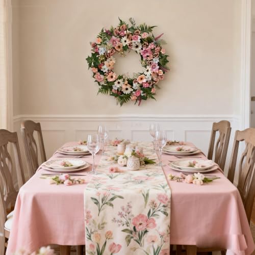 60% Off TEMPUS Spring Daisy Wreath – 22 Inch Decor - Image 8