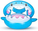 ✔ Seguridad absoluta – Las válvulas de seguridad para niños aumentan la seguridad y protegen el barco flotante de posibles fugas. El diseño de la aleta de tiburón mantiene el equilibrio. El gran anillo exterior y las dos asas proporcionan estabilidad y refuerzan el asiento de seguridad. A través de los orificios lisos de las piernas, el bebé puede moverse libremente.
