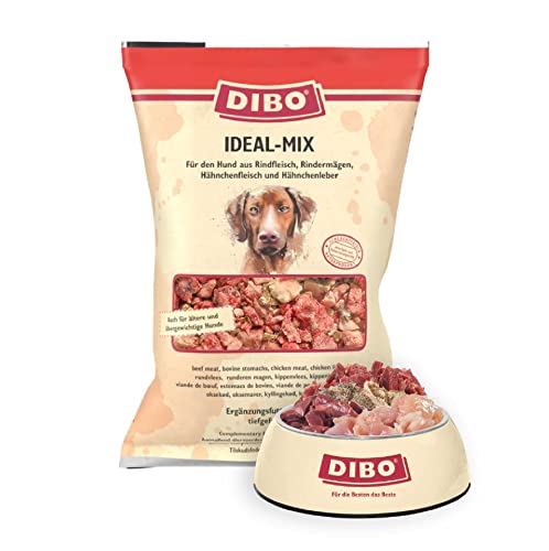 DIBO Ideal-Mix, 10 x 2.000g-Beutel, Tiefkühlfutter, gesunde, natürliche Ernährung für Hunde, Hundefutter, Barf, B.A.R.F.