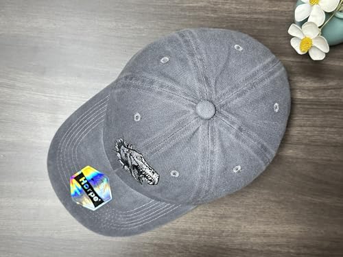 Image of Embroidered Animal Hat Gift for Men Women, Adjustable Baseball Cap | Animal Lover Collection, Casual Outdoor Wear, Breathable Cotton Fabric, Adjustable Buckle Closure