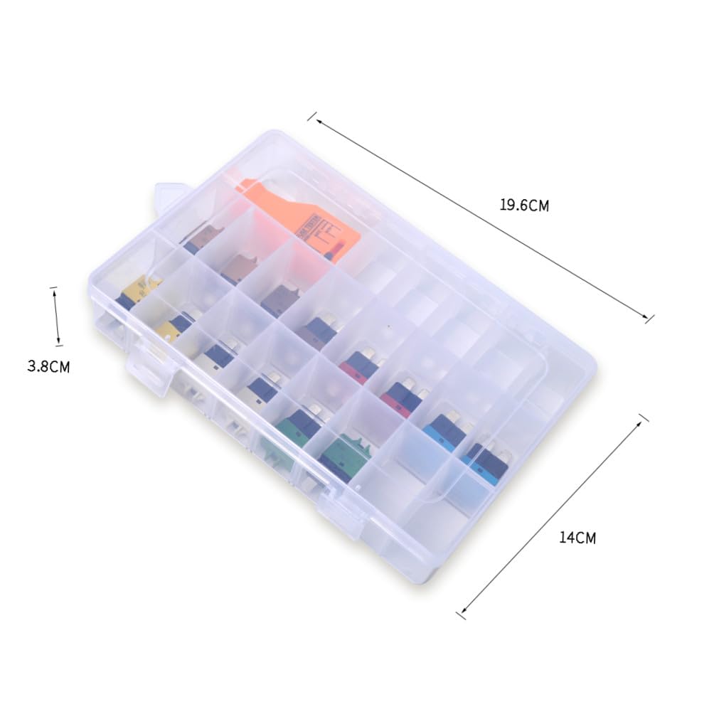 Amosfun Kit de Fusibles del Disyuntor de Reinicio Automático para Coche con 15 Piezas, Plástico Resistente y Funciones de Extracción y Conveniencia para Uso Automotriz