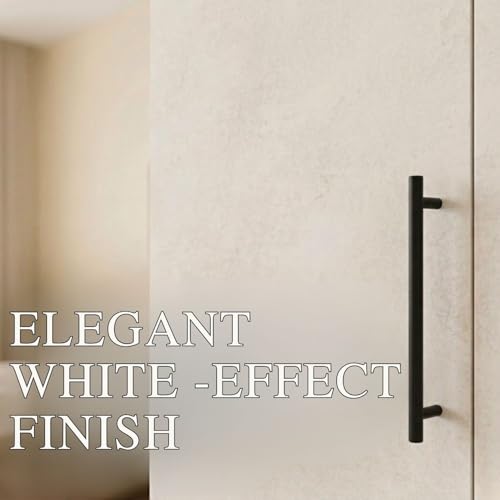 Image of FFO Keris 2 Door Wooden Wardrobe with 2 Drawers, Hanging Rod & Storage Shelves | Modern Clothes Almirah Cabinet with Lock & Black Handles for Home White DIY.