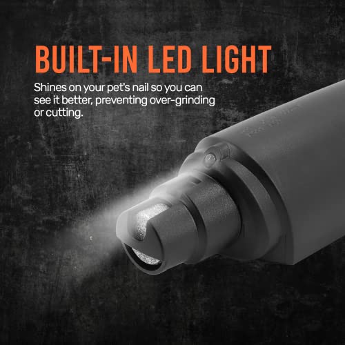 Edipets Krallenschleifer für Hunde - Professionelle Elektrische Krallenschneider für Kleine, Mittlere und Große Haustiere (Schwarz)