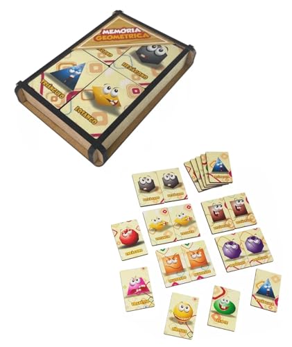 Brinquedo Jogo Educativo Pedagógico Memória Geométrica