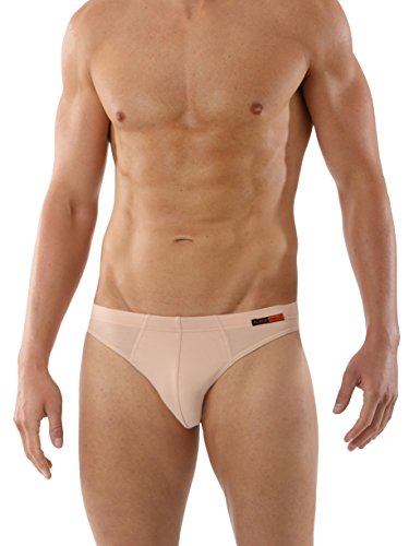 Men's Invisible Briefs Stretch Cotton Nude Beige, 2 Pack