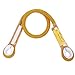 Alomejor Cuerda de Seguridad para Escalada con rodamiento de Anillo(60CM-Yellow)