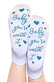 DonnaElite Labor & Delivery Inspirational Non Skid Push Maternity Socks