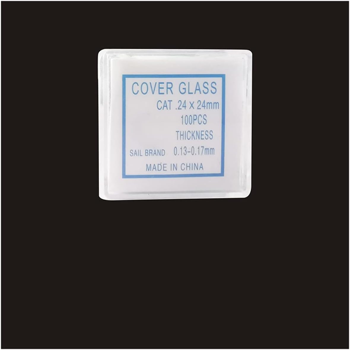 Lab Microscope Parts 100pcs Microscope Transparent Glass Coverslips(24X24)
